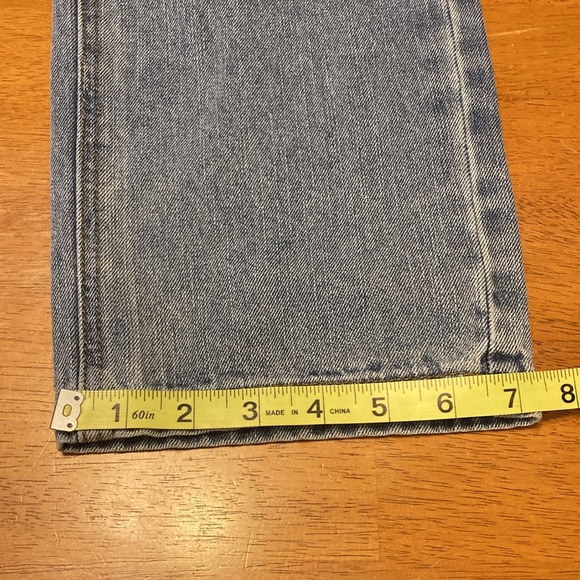 12th Tribe Womens Size S Dylan Light Wash Denim Asymmetrical Cross Over Jeans - Picture 15 of 16